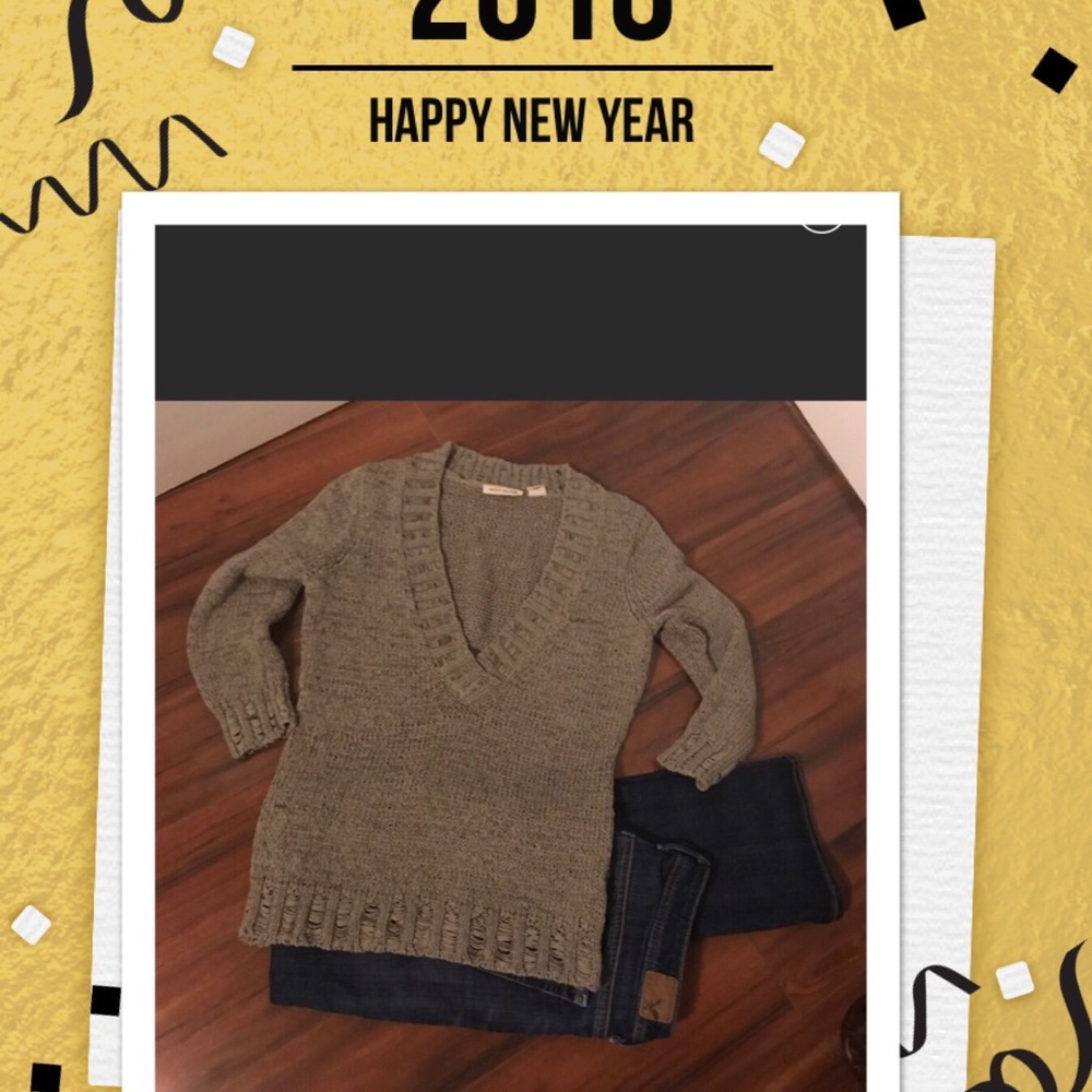 Set of 2 DKNY open knit sweater and tank top!